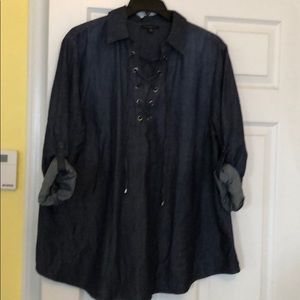 Denim top from Lane Bryant